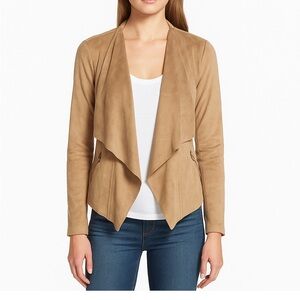 Adrienne Vittadini Tan Suede Jacket – Size XS